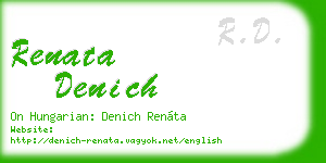 renata denich business card